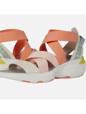 Sorel Explorer Blitz Eraser Paradise Peach Multi Strap Sandals Size 9.5